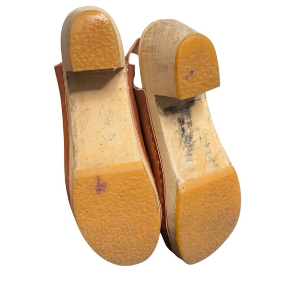 BRYR Daphne Block Heel Clog Brown Leather in “Whiskey” Size 37/7 - Picture 9 of 13